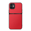 For iPhone 11 Litchi Leather Magnetic Full Coverage Shockproof Phone Case(Red)