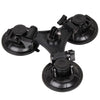 XM70-B Triangle Direction Suction Cup Mount with Hexagonal Screwdriver for GoPro, Insta360, DJI and Other Action Cameras(Black)