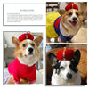 Red Velvet Pet Crown Hat (S) - Dog & Cat Costume Accessory