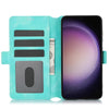 For Samsung Galaxy S22 5G Dreamy Butterfly Love Flower Embossed Leather Phone Case(Green)
