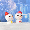 3pcs Christmas Lovely Micro Landscape Snow Ornament Decorative Accessories, Style: No.1 Smile Love