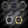 SANDA 739 Multifunctional Waterproof Sports Watch Chronograph Calendar Alarm Night Light Watch(Gold)