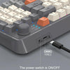 XUNSVFOX K94 Wireless Bluetooth Dual Mode Mechanical Keyboard Gaming Office Laptop Keyboard(Shimmer)