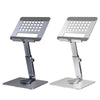 JUNDNE H06 Desktop Folding Phone Stand Portable Telescopic Rotary Tablet Stand(Silver)