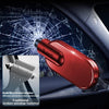 Aluminum Alloy Multifunctional Car Safety Hammer Window Breaker(Red)