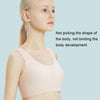 Girls Development Fixed Cup Seamless Underwear Student Vest Bra, Size: F1 52.5-62.5kg(Light White)