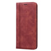 For Xiaomi Redmi Note 9S Frosted Business Magnetic Horizontal Flip PU Leather Case with Holder & Card Slot & Lanyard(Brown)