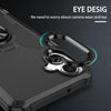 For Samsung Galaxy A06 4G Ring Holder Armor Hybrid Phone Case(Black)