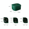 Sp01193 Three-Layer Large-Capacity Leather Jewelry Box(Ink Green)