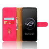 For ASUS ROG Phone 7 Skin Feel Magnetic Flip Leather Phone Case(Rose Red)