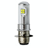 Motorcycle Headlights 750LM 6000K White H6M/P15D 40W 8-LED Bulbs, DC 12-24V