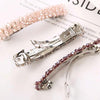 Fashion Girls Headwear Crystal Rhinestone Elastic Hair Clip Hair Accessories(White)