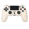 For PS4 Wireless Bluetooth Game Controller With Light Strip Dual Vibration Game Handle(Burst)