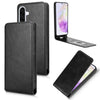 For Samsung Galaxy A36 5G Magnetic Vertical Flip Leather Phone Case(Black)