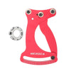 MEROCA Bicycle Ring Calibration Tool Spoke Tension Tube Wheel Set Steel Wire, Color: Red+Wrench