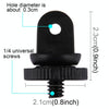 PULUZ Mini Size 1/4 inch Screw Tripod Mount Adapter for GoPro, Insta360, DJI and Other Action Cameras, 3.9mm Diameter Screw Hole, 2.2cm Diameter