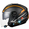KUQIBAO Motorcycle Smart Bluetooth Sun Protection Double Lens Safety Helmet, Size: M(Matte Black Phantom Fiber)