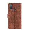 For Alcatel 1S 2021 / 3L 2021 Skin Feel Crocodile Texture Magnetic Clasp Horizontal Flip PU Leather Case with Holder & Card Slots & Wallet(Brown)