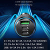 Yesido Y50 Car USB3.0 Fast Charger 30W Aluminum Alloy PD Fast Charging(Black)