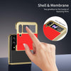 For Samsung Galaxy Z Flip3 5G Integrated AG Frosted Vacuum Plating Phone Case(Red)
