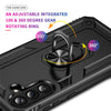 For Samsung Galaxy A36 5G Shockproof TPU + PC Phone Case with Holder(Black)