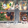 10pcs Clear Acrylic Christmas Decoration Hangers DIY Blank Xmas Tree Ornament With Rope, Style: Triangle Round