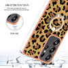 For Samsung Galaxy S25 Ultra 5G Electroplating Dual-side IMD Phone Case with Ring Holder(Leopard Print)
