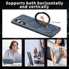 For Samsung Galaxy A55 5G Frosted MagSafe Holder Phone Case(Blue)