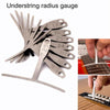 9 in 1 Guitar T-shaped ruler Neck Fingerboard Frets Radian, String Yard Radian Adjustable Measuring Caliper