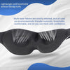 4 In 1 3D Sleep Eye Mask Memory Foam Non-pressure Shading Sleeping Blindfold(Black)