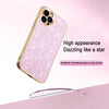 For iPhone 12 Pro Electroplating Star Diamond CD Texture Lens Ring Phone Case(Pink)