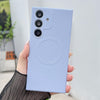 For Samsung Galaxy S25 5G Solid Color Liquid Silicone MagSafe Magnetic Phone Case(Yuanfeng Blue)