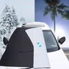 Car Front Window Snow Coated Silver Cloth Anti-freeze Sun Blocker Cover(205x150x167cm)