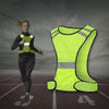 Sports Reflective Vest Night Running Outdoor Reflective Clothing Traffic Safety Reflective Vest,Style: Without Led(Orange Red)