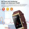 M6 1.5 inch Steel Band Earphone Detachable IP68 Waterproof Smart Watch Support Bluetooth Call(Gold)