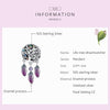 S925 Sterling Silver Tree Of Life Dream Catcher Beads DIY Bracelet Necklace Accessories
