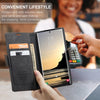 For Samsung Galaxy S25 Ultra 5G CaseMe 013 Multifunctional Horizontal Flip Leather Phone Case(Black)
