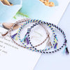 1010-89 Four-strand Colorful Braided Rope Adjustable Bracelet(16)