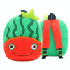 Vegetable Fruit Series Cartoon Plush Kids Backpack Children School Bags(Watermelon)