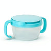 Baby Products Anti-sprinkling Design Baby Double Handle Biscuit Small Bowl Snack Cup(Lake Orchid)