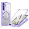 For Samsung Galaxy S25 / S24 5G CD Texture MagSafe Phone Case(Purple)