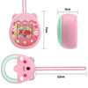 For Tamagotchi Pix Cartoon Electronic Pet Gaming Machine Silicone Protective Cover, Color: Pink