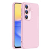 For Samsung Galaxy A15 Nano Lens Cover Liquid Silicone Phone Case(Pink)