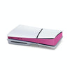 For PS5 Slim Console Middle Sticker Scratch Resistant Digital Optical Drive Version Universal Sticker, Color: Carbon Fiber Pink