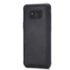 For Galaxy S8 Magnetic Shockproof PC + TPU + PU Leather Protective Case(Black)