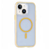 For iPhone 15 Vacuum Airbag Y2 Series Transparent MagSafe Magnetic Phone Case(Yellow)