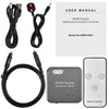 EMK SPDIF/TosLink Digital Optical Audio 3x1 Switcher with IR Controller (Grey)