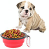 Collapsible Silicone Pet Travel Bowl (13cm, Random Colour)