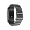 A8 1.98 inch 2 in 1 Bluetooth Earphone Steel Strap Smart Watch, Support ECG / NFC(Black)