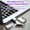 7 In 1 Multi-function OTG Card Reader for iPhone / Android Phone / Huawei / Laptops(Black)